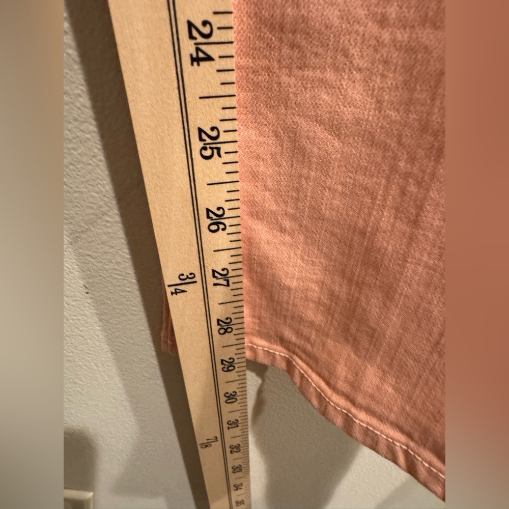 NWT MOTHER THE INSIDER HOVER Jean pink size 27 peach color - Picture 6 of 13